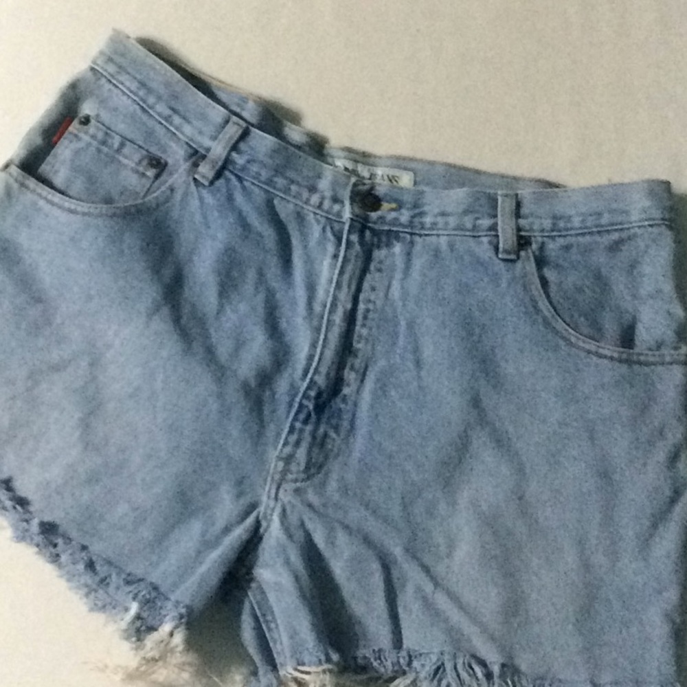 Jean shorts.  M166
